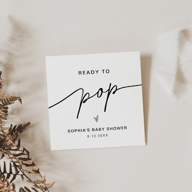 EVERLEIGH ready to Pop Popcorn Fevor Card Quadratische Visitenkarte (Von Creator hochgeladen)