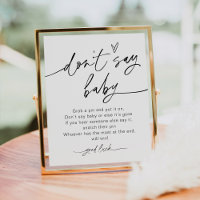 EVERLEIGH Sage kein Baby Game Sign