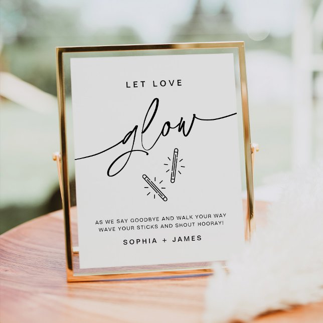 EVERLEIGH Wedding Glow Stick Sign Poster (Von Creator hochgeladen)