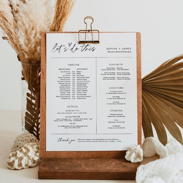 EVERLEIGH Wedding Party Timeline & Info (Von Creator hochgeladen)