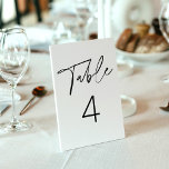 EVERLEIGTE Minimalistische moderne Tischnummer<br><div class="desc">Everleigh Collection - eine atemberaubende und minimalistische Kollektion mit einem modernen Kalligraphie-Schriftart, der elegant und stilvoll zugleich ist. Diese Kollektion bietet ein zeitloses und elegantes Design, das perfekt für jede Veranstaltung geeignet ist, von Hochzeiten bis hin zu Babyduschen und allem dazwischen. Genießen Sie die Eleganz und Eleganz der Everleigh Collection...</div>