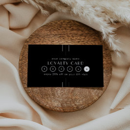 EVERLY Art Deco Black Business Reward 6 Punch Treuekarte