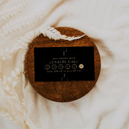 EVERLY Art Deco Black Gold Business Reward 6 Punch Treuekarte