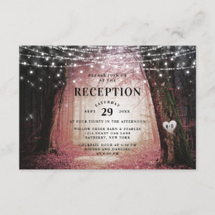 Evermore   Begrüßungsempfang in bezauberndem Waldr Einladung