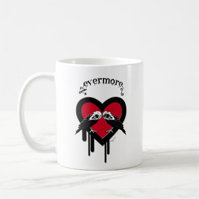 Evermore (Black Lettering) Kaffeetasse (Links)