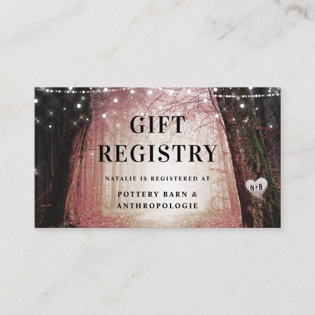 Evermore | Register der verzauberten Walddusche Begleitkarte (Vorderseite)