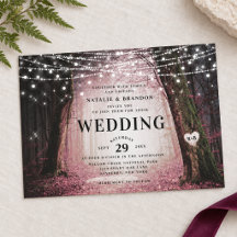 Evermore | Verzauberter Feenwald | Pinke Hochzeit