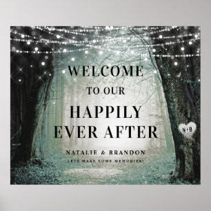 Evermore Verzauberter Wald Empfang Willkommen Poster