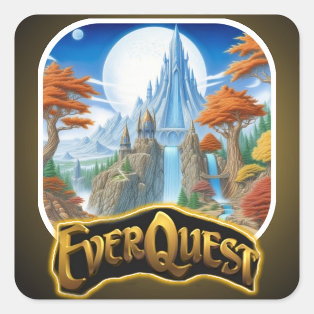 Everquest Quadratischer Aufkleber (Vorderseite)