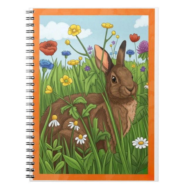 Every Bunny Loves Flowers Notizblock (Vorderseite)