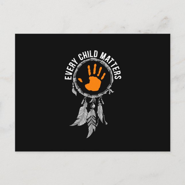 Every Child Matters Orange Day Ankündigungspostkarte (Vorderseite)