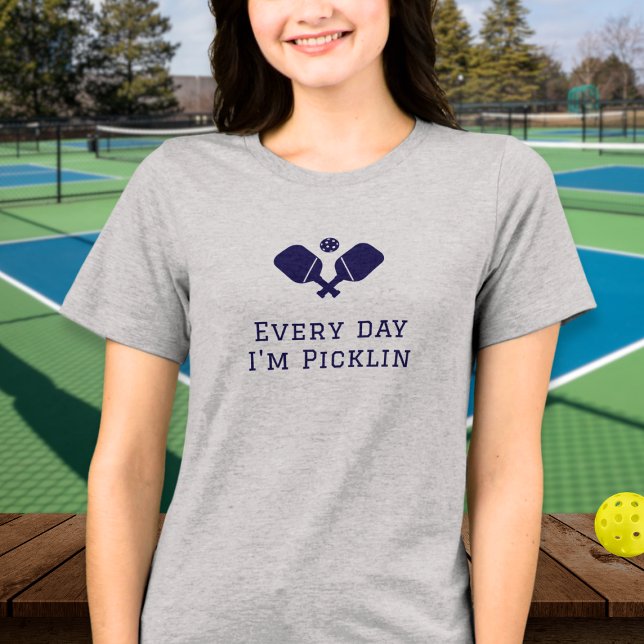 Every day I'm picklin, funny Pickleball Tri-Blend Shirt (Von Creator hochgeladen)