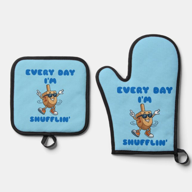 Every Day I'm Shufflin Pot Holder Set (Vorderseite)