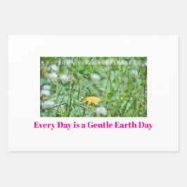 Every Day is a Gentle Earth Day  ペーパーバッグ Geschenkpapier Set