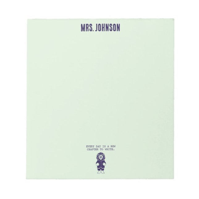 Every Day Is A New Chapter To Write Life Notizblock (Vorderseite)