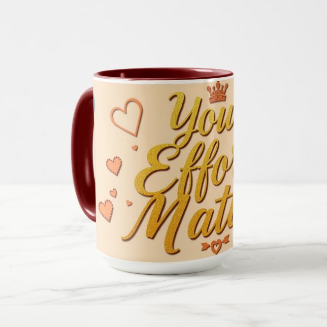 Every Effort Counts | Modern Workplace Tasse (Vorderseite Links)