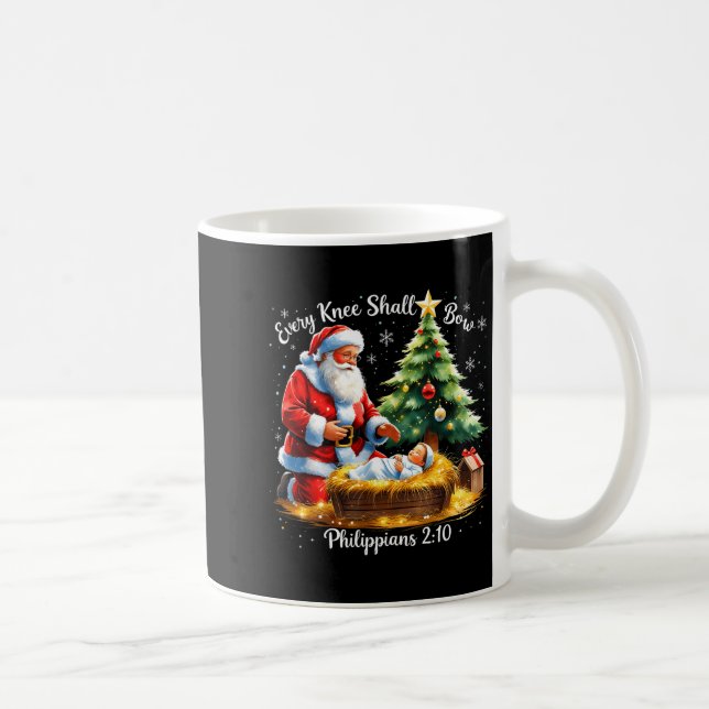 Every Knee Shall Bow Philipans 2_10 Christmas  Kaffeetasse (Rechts)