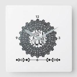 Every moment mallers Wall Clock Quadratische Wanduhr
