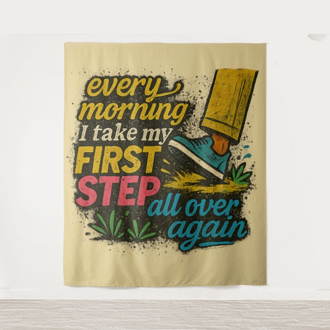 Every Morning - Medium (127 cm x 152 cm) Tapisseri Wandteppich (Vorderseite)