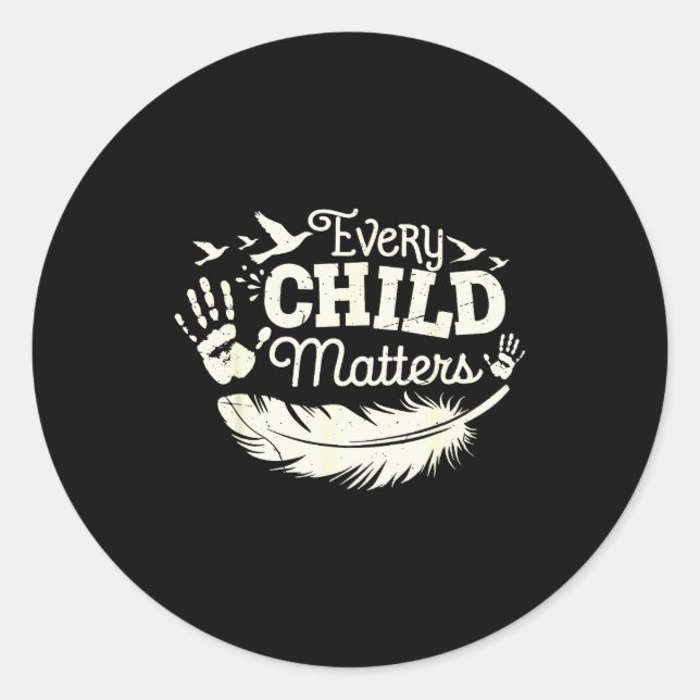 Every Orange Day Child Kindness Anti Bully  Runder Aufkleber (Vorderseite)