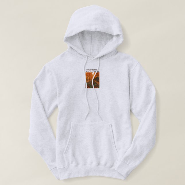 Every Season Has Its Charts Center Print Hoodie (Design vorne)