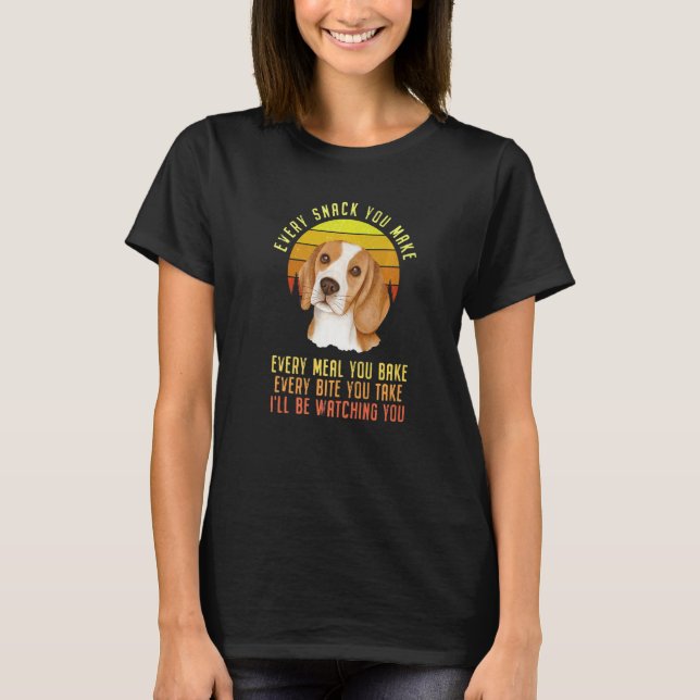 Every Snack You Make Beagle Dog Premium T-Shirt (Vorderseite)