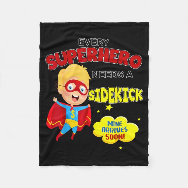 Every Superhero Needs A Sidekick New Big Brother  Fleecedecke (Vorderseite)