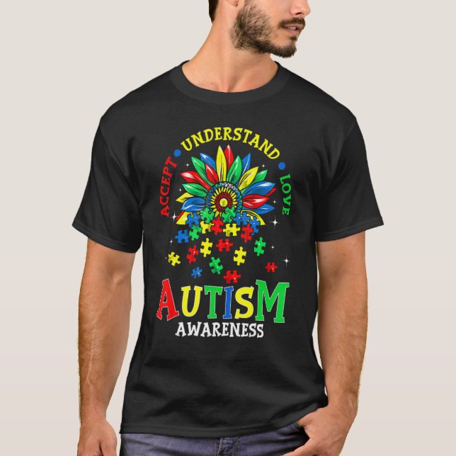 Everybody Autism Awareness Accept Understand Love  T-Shirt (Vorderseite)