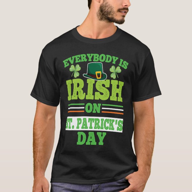 Everybody is Irish on St Patricks Day costume Men  T-Shirt (Vorderseite)