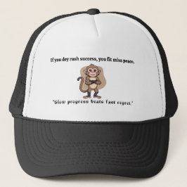 everyday hat, quiet progress, calm mindset Hat Truckerkappe
