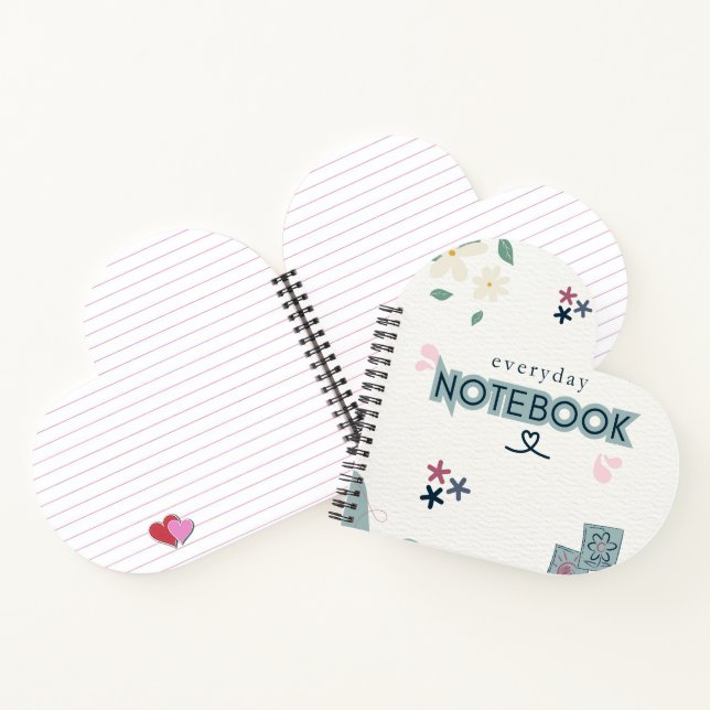 everyday love, notebook for daily notes notizbuch (Innenseite)