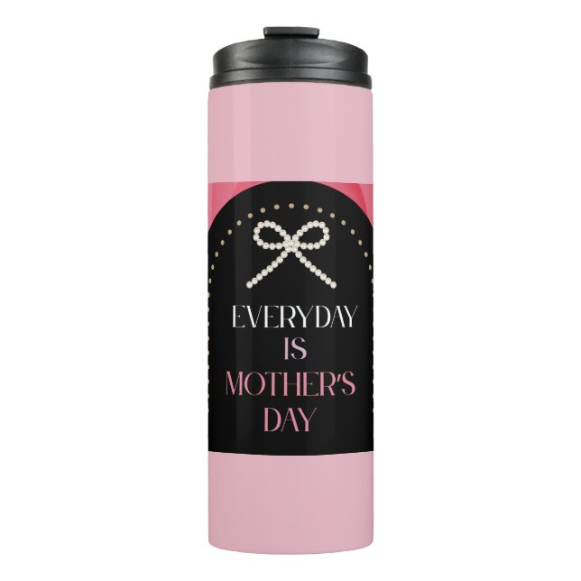 Everyday's Mothers Day Elegance Pink Pearl Tumble Thermosbecher (Vorderseite)