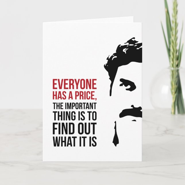 Everyone has a price karte (Vorderseite)