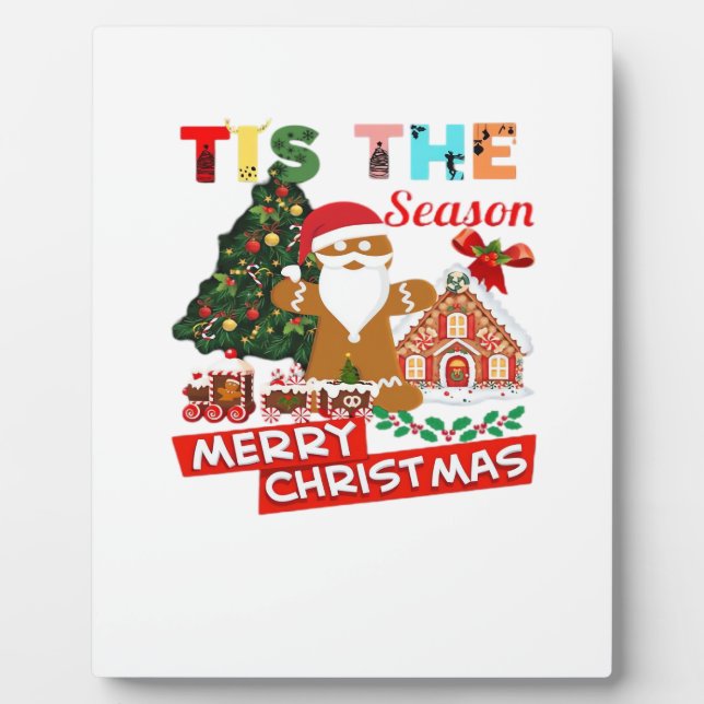 Everyone Loves A At Christmas Christmas Santas Com Fotoplatte (Vorderseite)