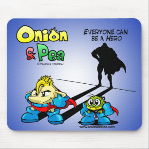 Everyone sieht Hund zu Hero Onion Pea & mousepad. Mousepad