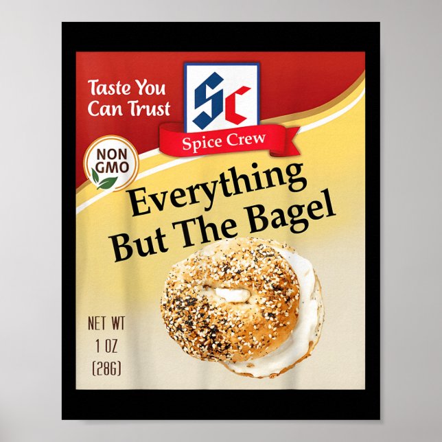 Everything Bagel Condiment Costume Holiday Sce Cos Poster (Vorne)