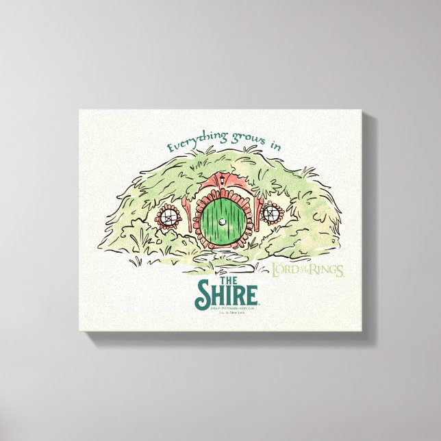 Everything Grows in THE SHIRE™ Leinwanddruck (Vorderseite)