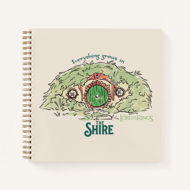 Everything Grows in THE SHIRE™ Notizbuch (Vorderseite)