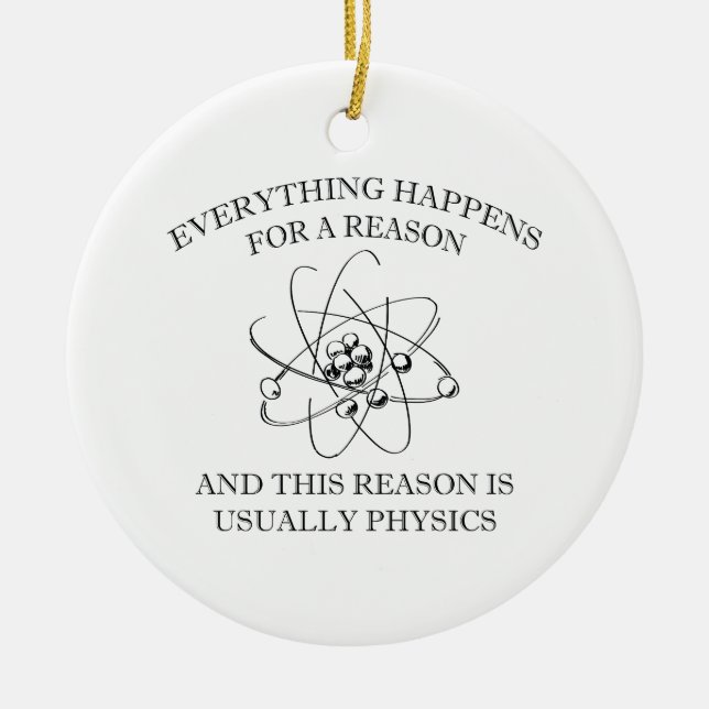 Everything Happens For A Reason Keramik Ornament (Vorne)