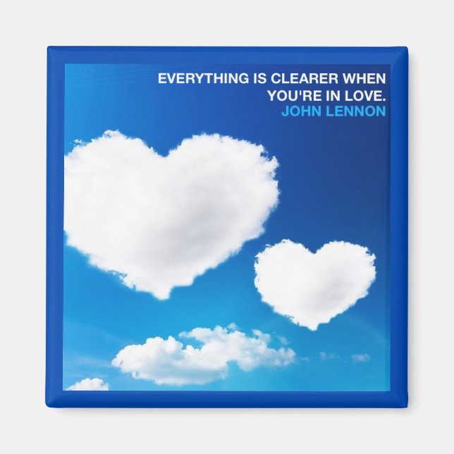 EVERYTHING IS CLEARER WHEN YOU'RE IN LOVE MAGNET (Vorne)