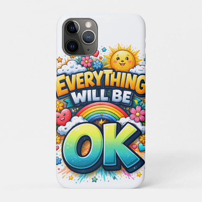 Everything Will Be OK Case-Mate iPhone Hülle (Rückseite)