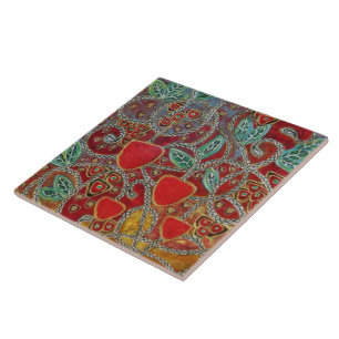 "Eves Äpfel" (Malerei) Fliese