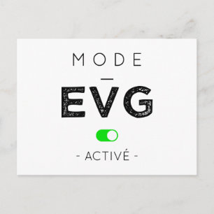 EVG-Betrieb aktiviert Postkarte