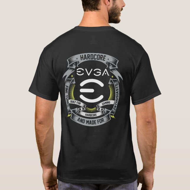 EVGA "Hardcore-Enthusiast" Schwarzer T - Shirt (Rückseite)