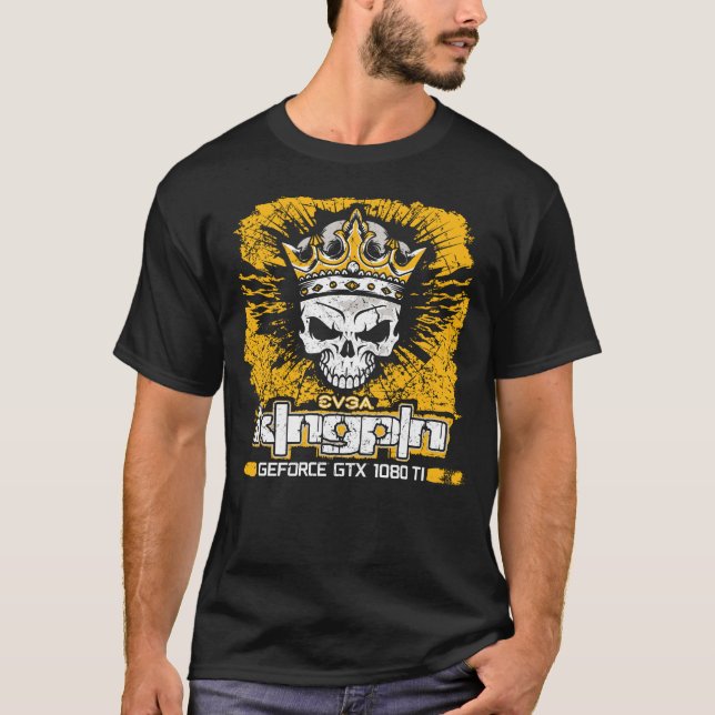 EVGA Kingpin GTX 1080 Ti Skull Crown T - Shirt (Vorderseite)