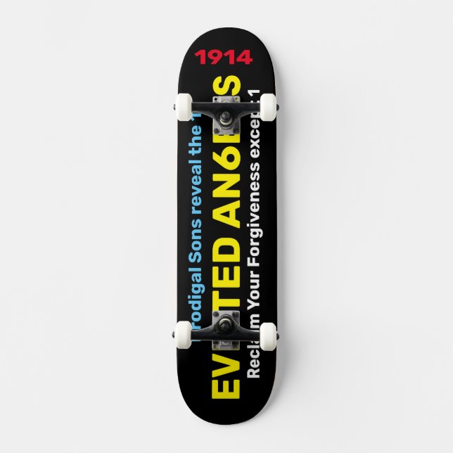 EVICED ANGELS Skateboard (Vorderseite)