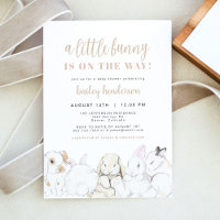 EVIE Niedlich Pastel Watercolor Bunny Baby Shower