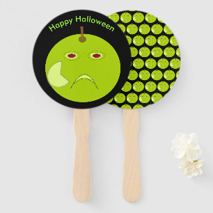 Evil Apple mit Scar Halloween Custom Hand Fan Fächer
