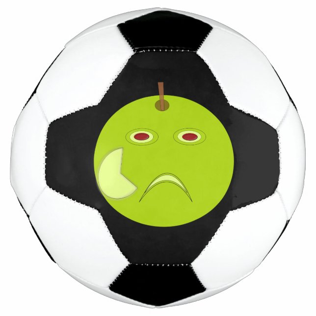 Evil Apple mit Scar Halloween Fußball Ball (Vorderseite)