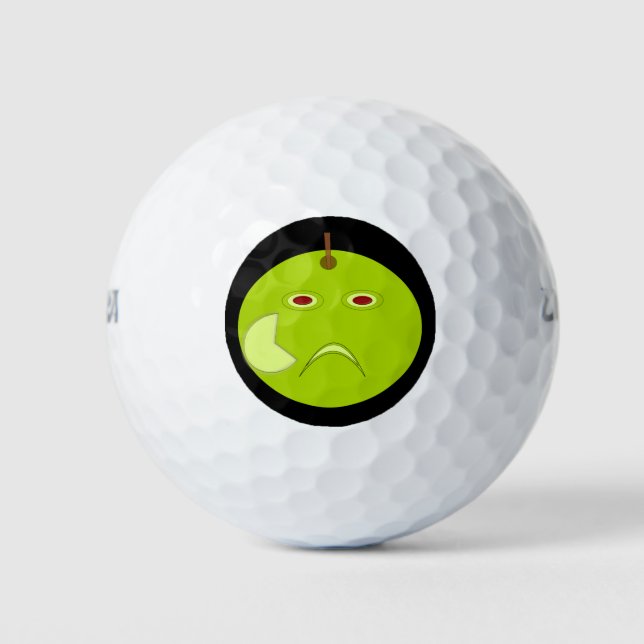 Evil Apple mit Scar Halloween Golf Ball (Vorderseite)